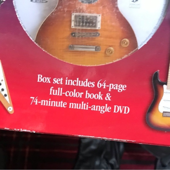 Dvd & guitar Book set opened never used guitar - Picture 3 of 5